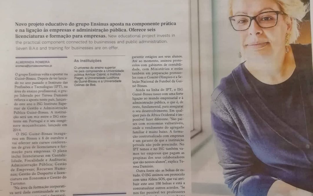 ISG Guiné – Bissau no Jornal Económico