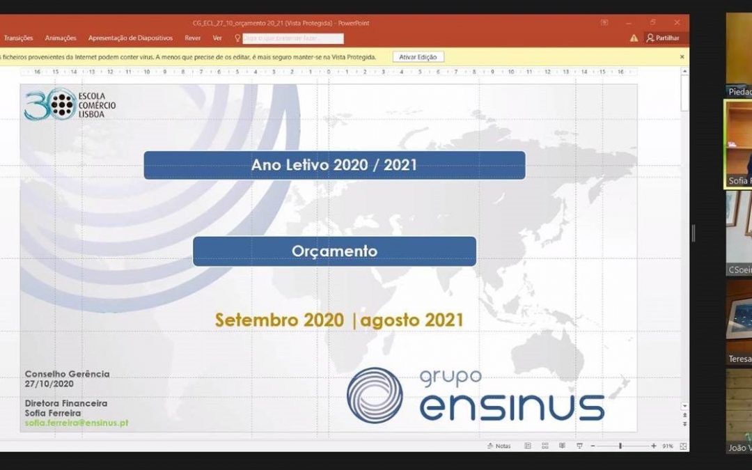 Reunião do Conselho de Gerência da Aula de Comércio