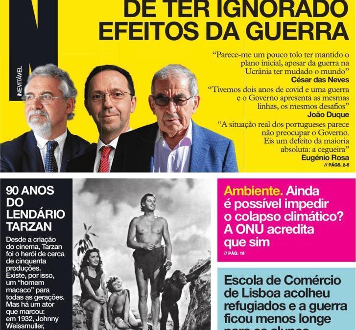 ECL em destaque na capa do Jornal I